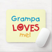 Grampa Loves Me T-shirts en geschenken Muismat (Met muis)