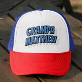 Grampa Modern Eenvoudig Cool Comic Trucker Pet