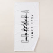 Grampa Modern Elegant Eenvoudige Vaderdag Badhanddoek (Badhanddoek)