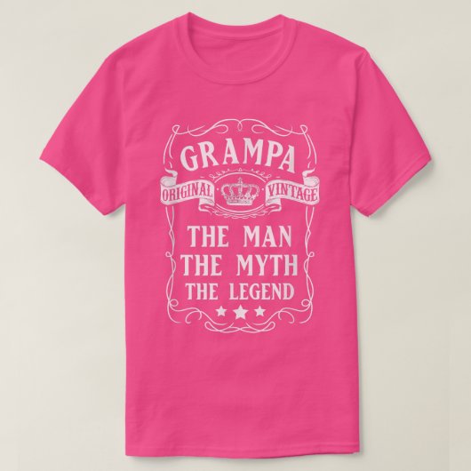 Grampa The ManMythLegend Grandfather T-shirt (Design voorkant)