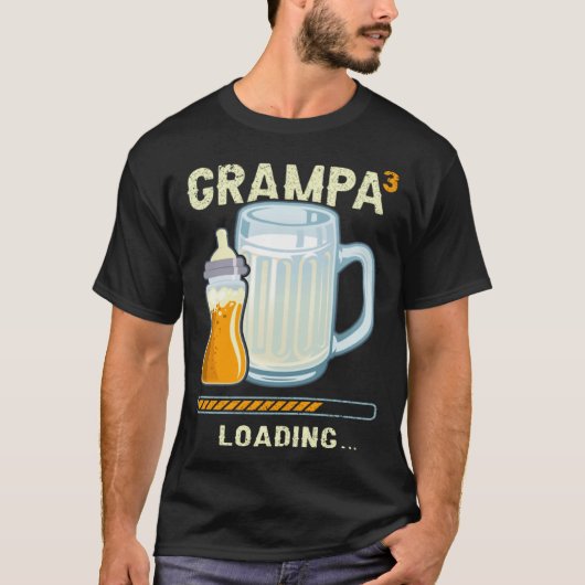 Grampa to be Future Grampa 3rd grandchild T-shirt (Voorkant)