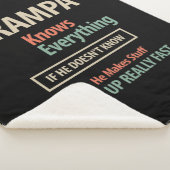 Grampa weet alles | Grootvader Gift Sherpa Deken (3/4)