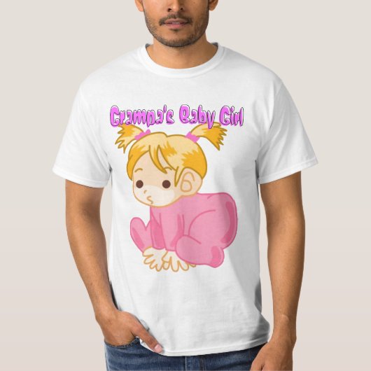 Grampa's Baby Girl T-Shirt (Voorkant)