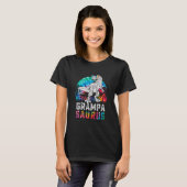 Grampasaurus Rex Dinosaur Grampa Saurus Family Mat T-shirt (Voorkant volledig)