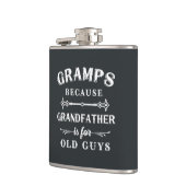 Grampen | Funny Grandfather is voor oude jongens Heupfles (Links)