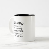 Grampen | Funny Grandfather is voor oude jongens Tweekleurige Koffiemok (Voorkant links)