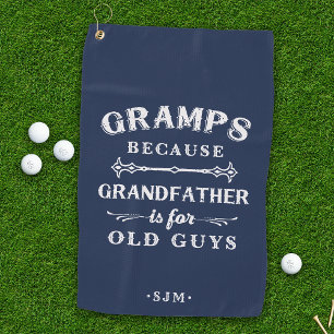 Grampen Grootvader is voor oude jongens Golfhanddoek