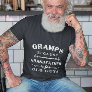 Grampen   Grootvader is voor oude jongens Vaderdag T-shirt
