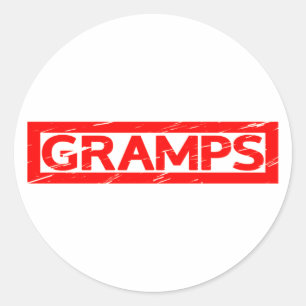 Grampen Stempel Ronde Sticker