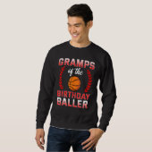 Grampen van de Basketball Bday Celebra Trui (Voorkant volledig)