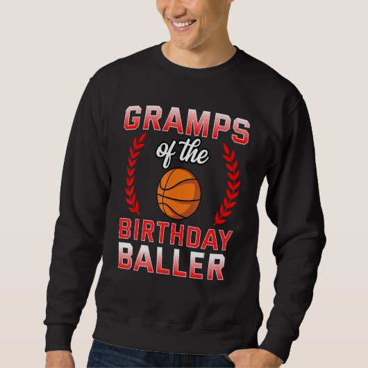 Grampen van de Basketball Bday Celebra Trui (Voorkant)