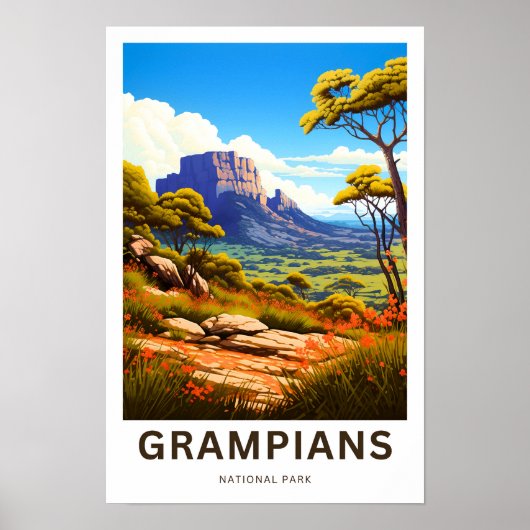 Grampians National Park Reisprint Poster (Voorkant)