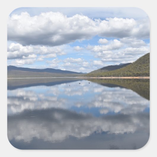 Grampians Reflected Vierkante Sticker (Voorkant)