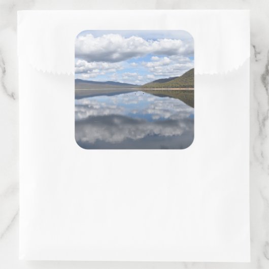 Grampians Reflected Vierkante Sticker (Tas)