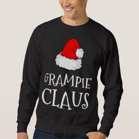 Grampie Claus Kerst Pet Familie Groepsmatching Trui (Voorkant)