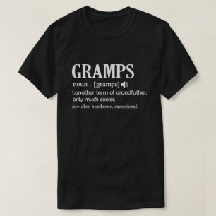 Gramps Definition Funny Betekenis opa Gift T-shirt