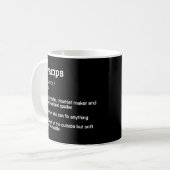 Gramps Definition - Grappig Vaderdag cadeau Koffiemok (Voorkant links)