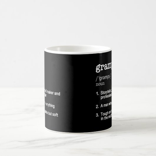 Gramps Definition - Grappig Vaderdag cadeau Koffiemok (Center)