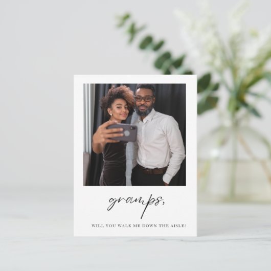 Gramps... ga je me naar de Aisle Vader leiden? Briefkaart (Staand voorkant)
