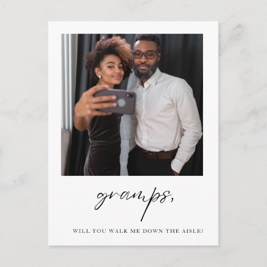 Gramps... ga je me naar de Aisle Vader leiden? Briefkaart (Voorkant)