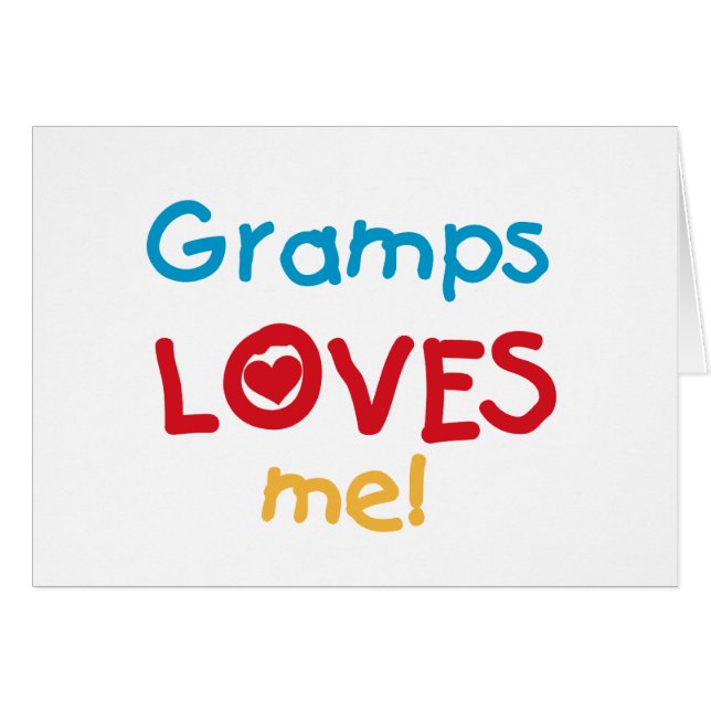 Gramps Loves Me T-shirts en geschenken (Voorkant Horizontaal)