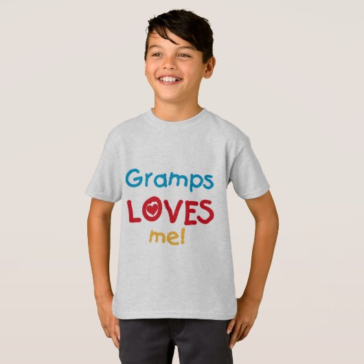 Gramps Loves Me T-shirts en geschenken (Voorkant volledig)