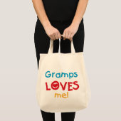 Gramps Loves Me T-shirts en geschenken Tote Bag (Voorkant (product))