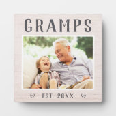 Gramps met speciale Rustic-grootpfoto Fotoplaat (Voorkant)