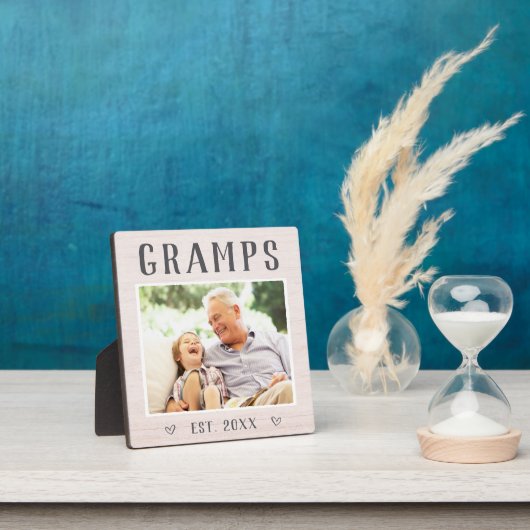 Gramps met speciale Rustic-grootpfoto Fotoplaat (Insitu)