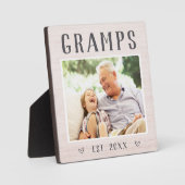 Gramps met speciale Rustic-grootpfoto Fotoplaat (Voorkant)