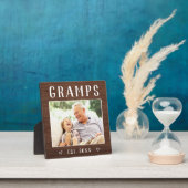 Gramps met speciale Rustic-grootpfoto Fotoplaat (Insitu)