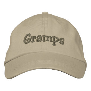 Gramps Mocha geborduurd Baseball Pet/Pet Pet