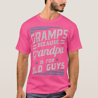 Gramps omdat opa voor oude Mannen is, retro G T-shirt