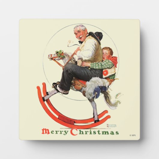 Gramps op Rocking Horse Fotoplaat (Voorkant)