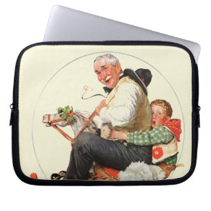 Gramps op Rocking Horse Laptop Sleeve