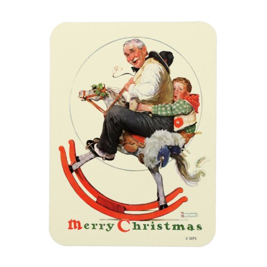Gramps op Rocking Horse Magneet (Verticaal)