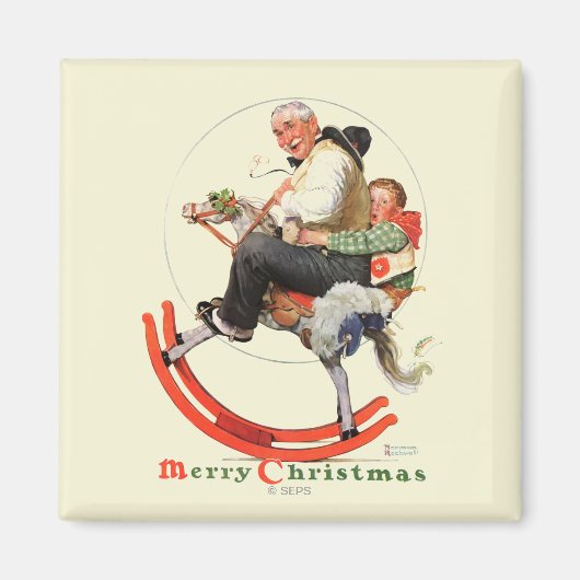 Gramps op Rocking Horse Magneet (Voorkant)