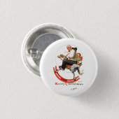Gramps op Rocking Horse Ronde Button 3,2 Cm (Voorkant /achterkant)