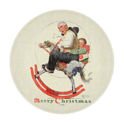 Gramps op Rocking Horse Snijplank (Voorkant)