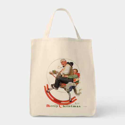 Gramps op Rocking Horse Tote Bag (Voorkant)