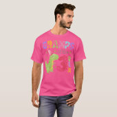 Gramps van de Drie Rex 3e Verjaardag Jongen Dinosa T-shirt (Voorkant volledig)