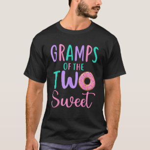 Gramps van de twee lieve opa 2e verjaardag meisje t-shirt
