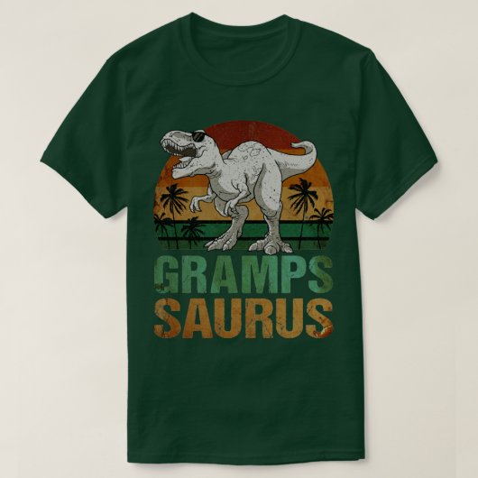 Grampssaurus T Rex Dinosaur Gramps Saurus T-shirt (Design voorkant)