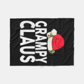 Grampy Claus Christmas Family Group Matching Pajam Fleece Deken (Voorkant (Horizontaal))