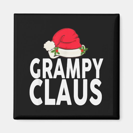 Grampy Claus Christmas Family Group Matching Pajam Magneet (Voorkant)