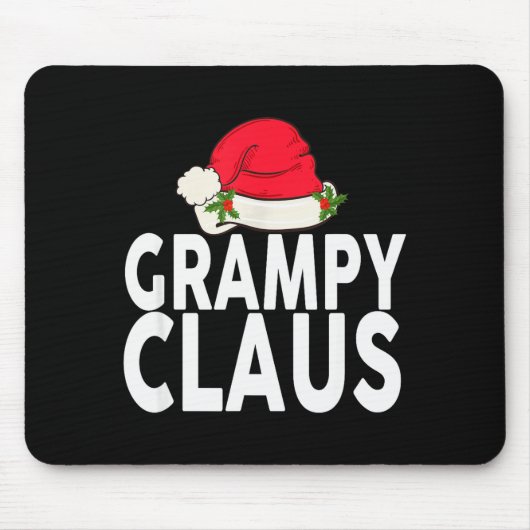 Grampy Claus Christmas Family Group Matching Pajam Muismat (Voorkant)