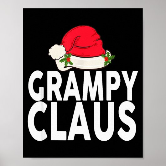 Grampy Claus Christmas Family Group Matching Pajam Poster (Voorkant)