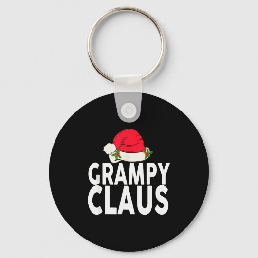 Grampy Claus Christmas Family Group Matching Pajam Sleutelhanger (Voorkant)