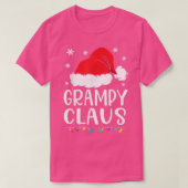 Grampy Claus, Familie die Grampy Claus Pajama aanp T-shirt (Design voorkant)
