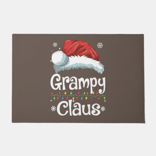 Grampy Claus Shirt, Familie Matching Grampy Claus Deurmat (Voorkant)